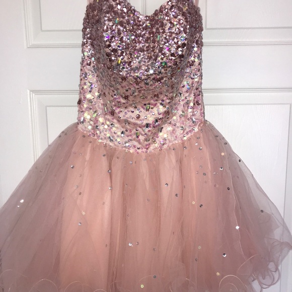 Pink Sequin Dress - Picture 2 of 2